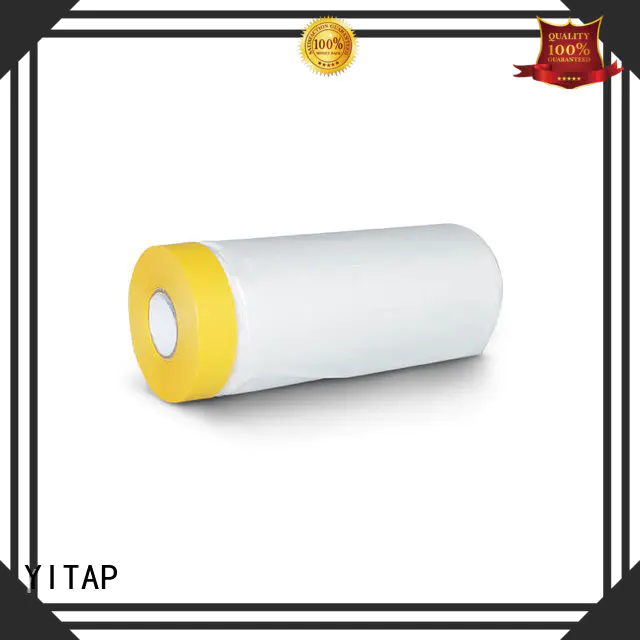 High Viscosity Car Protective Yellow Pre-Taped Masking Film