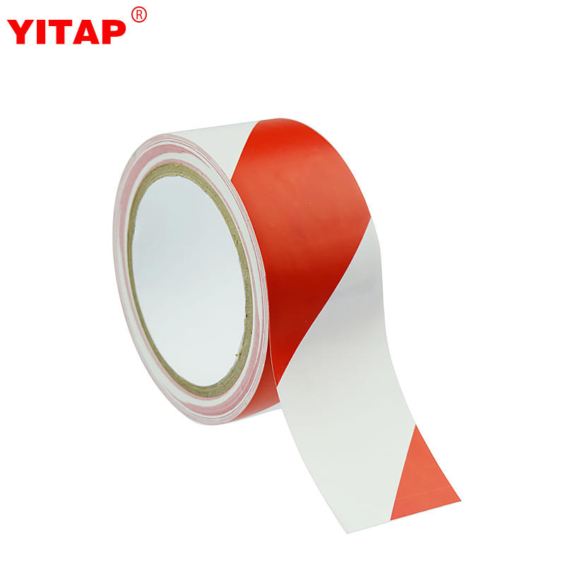 White And Red Floor Tape