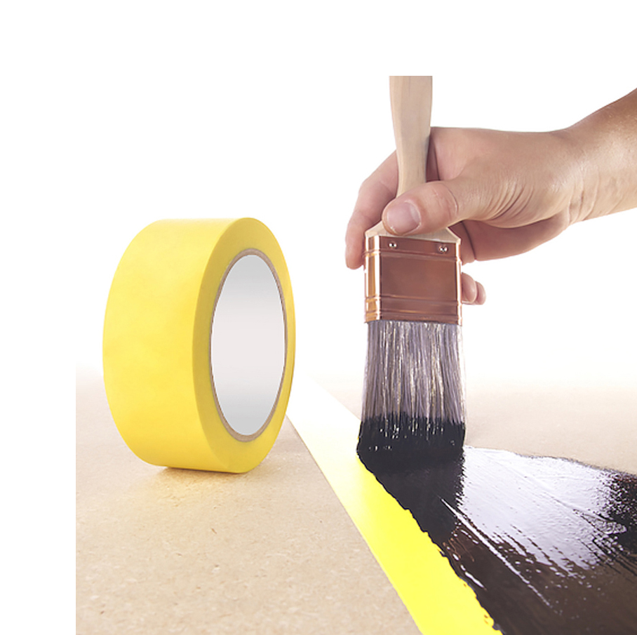 does masking tape stick to brick
